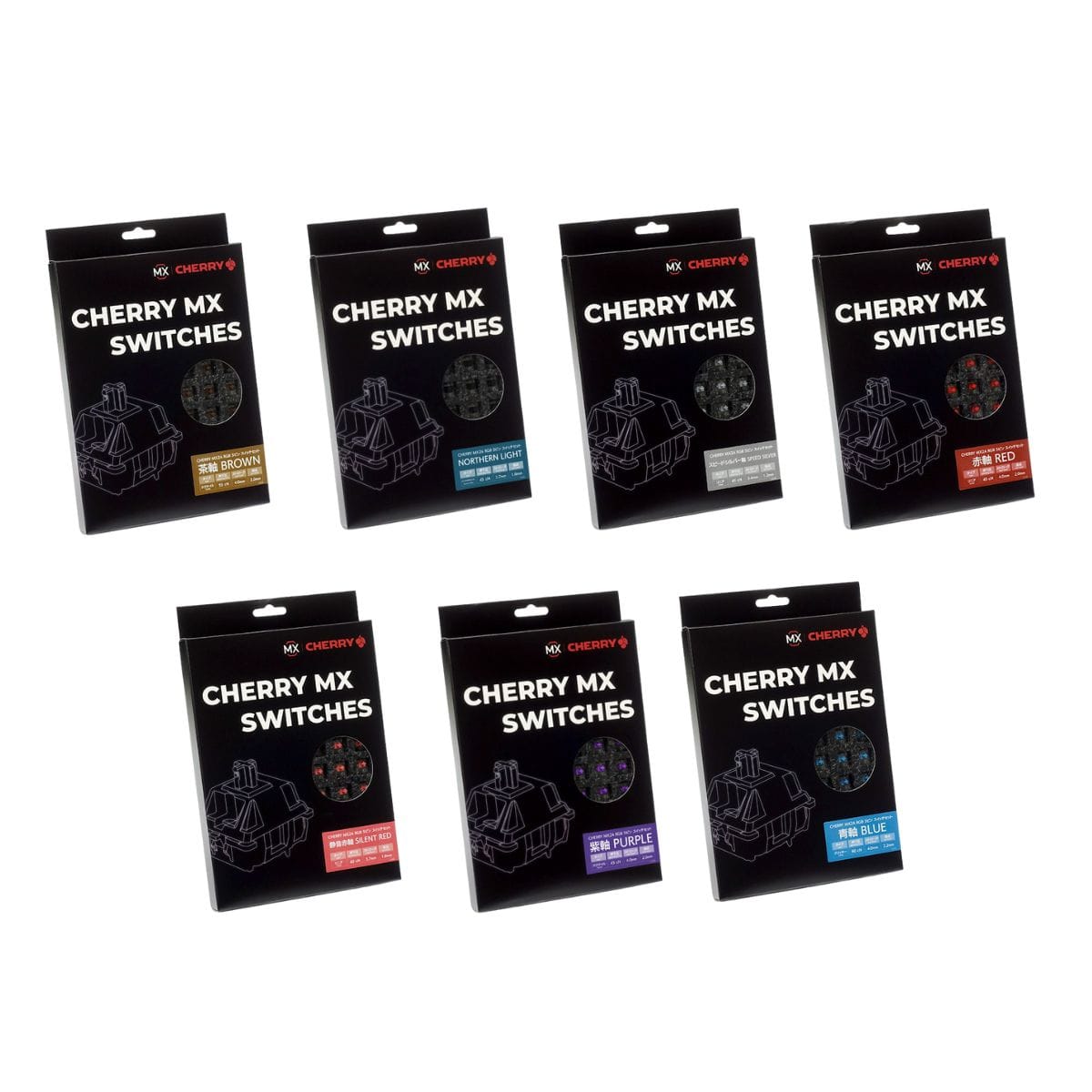 Cherry MX2A RGB – Switch pre-lube Gold Crosspoint (70 chiếc)