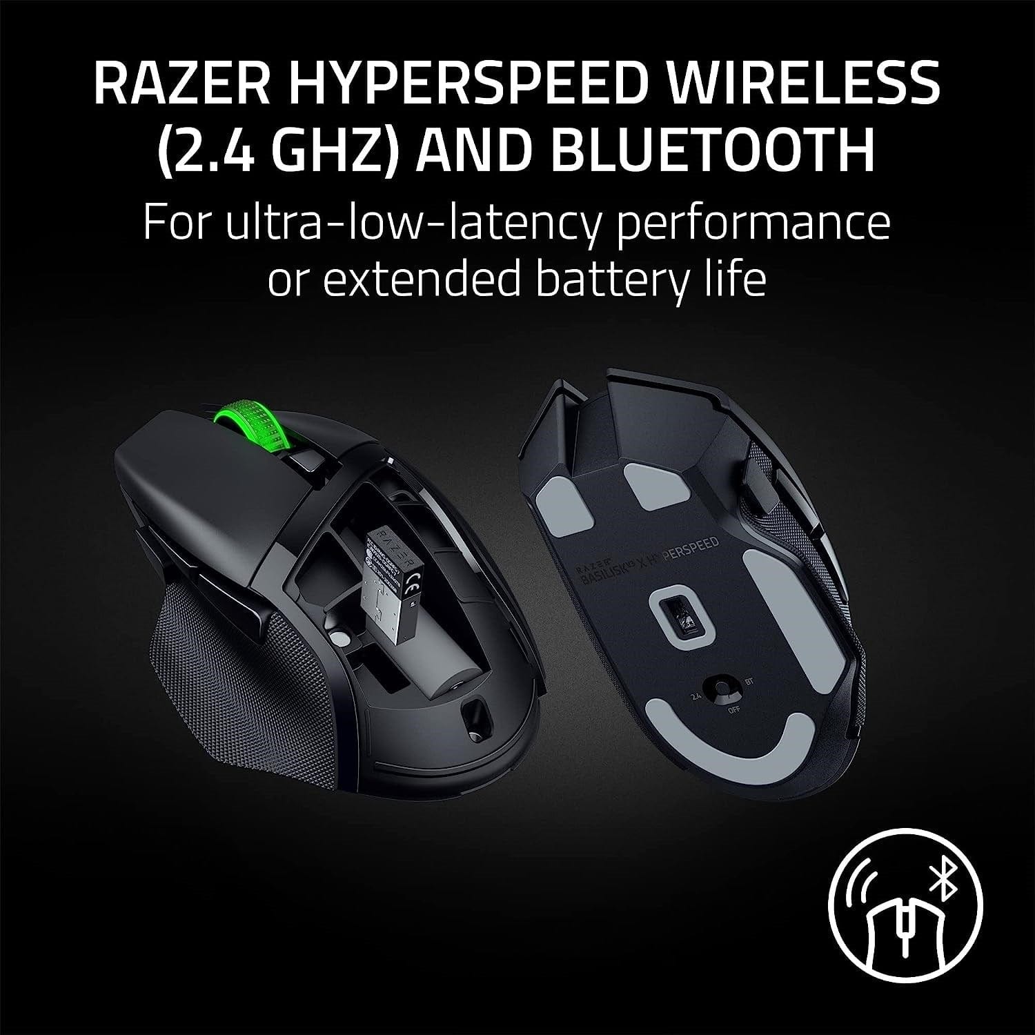 Chuột không dây Razer Basilisk V3 X Hyperspeed.