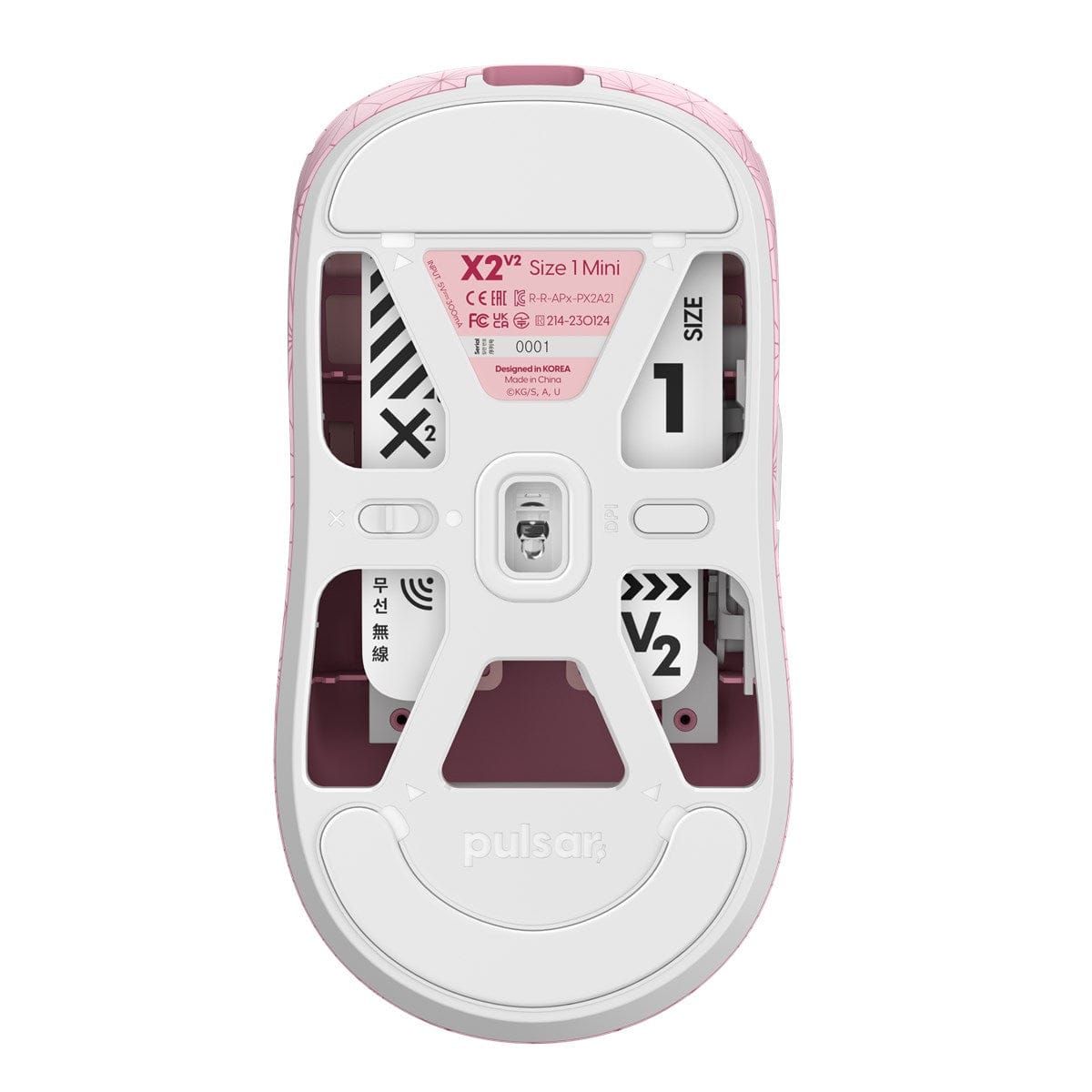 Chuột không dây siêu nhẹ Pulsar X2 V2 Mini Nezuko - Pulsar x Demon Slayer Limited Edition.