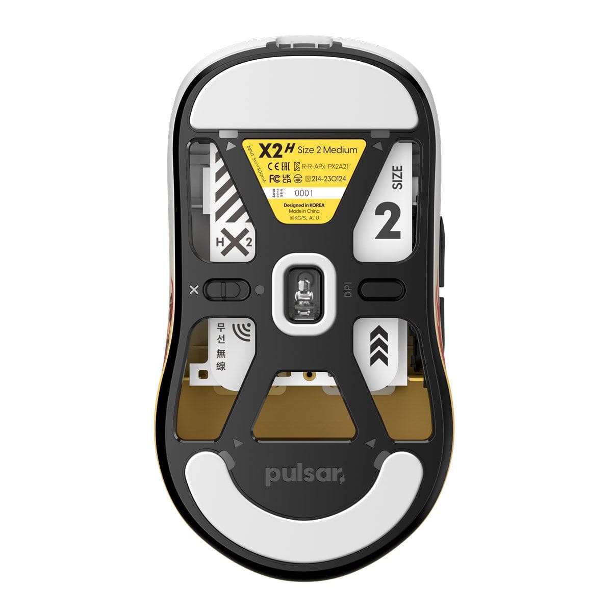 Chuột không dây siêu nhẹ Pulsar X2H Medium Rengoku Kyojuro - Pulsar x Demon Slayer Limited Edition.