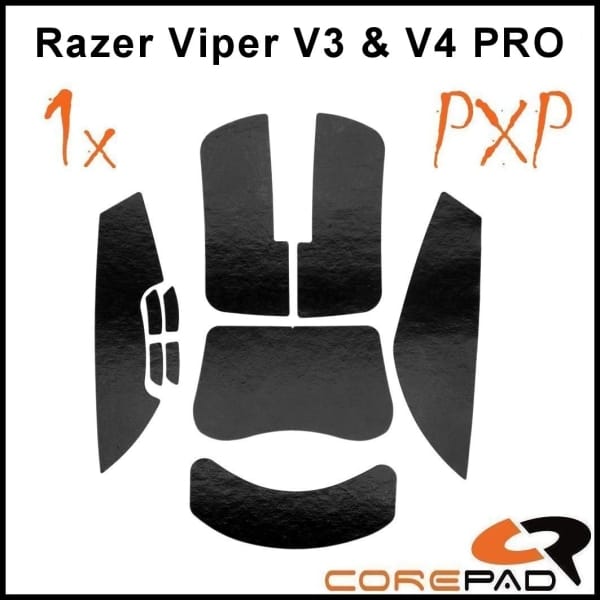 Corepad PXP Grips Razer Viper V3 Pro / V4 Pro – Grip tape chuột bề mặt phẳng