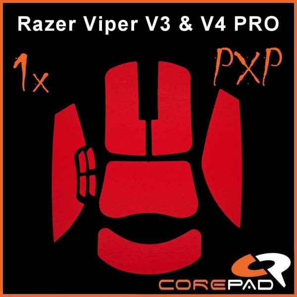 Corepad PXP Grips Razer Viper V3 Pro / V4 Pro – Grip tape chuột bề mặt phẳng