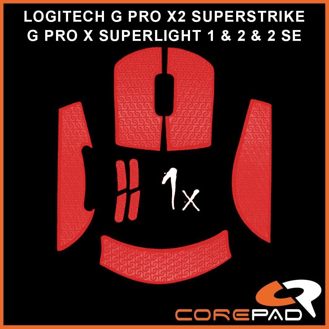 Corepad Soft Grips Logitech G PRO X2 SUPERSTRIKE / PRO X SUPERLIGHT 2 / PRO X SUPERLIGHT 1