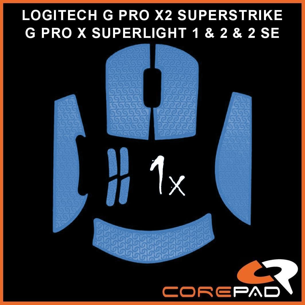 Corepad Soft Grips Logitech G PRO X2 SUPERSTRIKE / PRO X SUPERLIGHT 2 / PRO X SUPERLIGHT 1