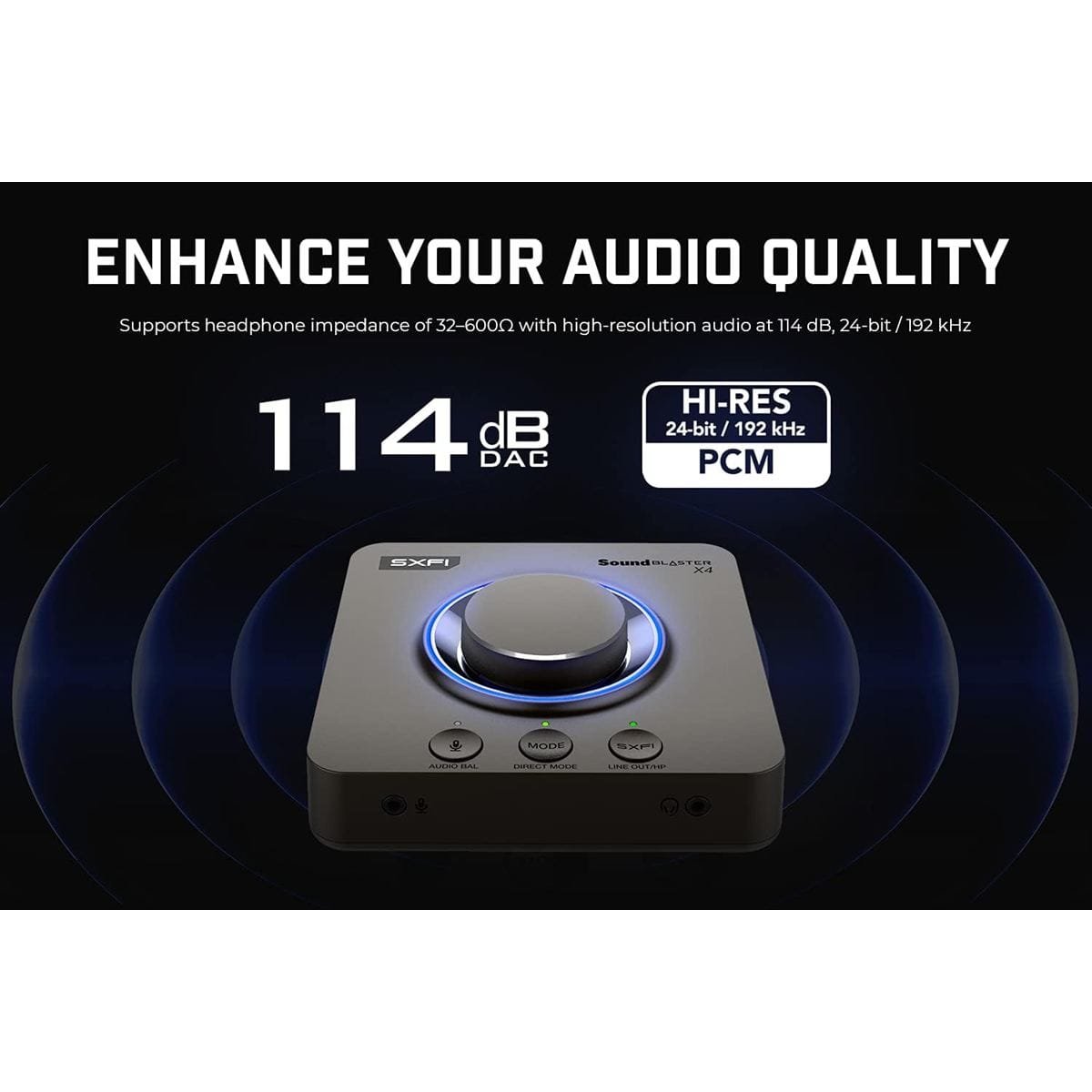 Creative Sound Blaster X4 - Soundcard giải trí hỗ trợ Direct Mode