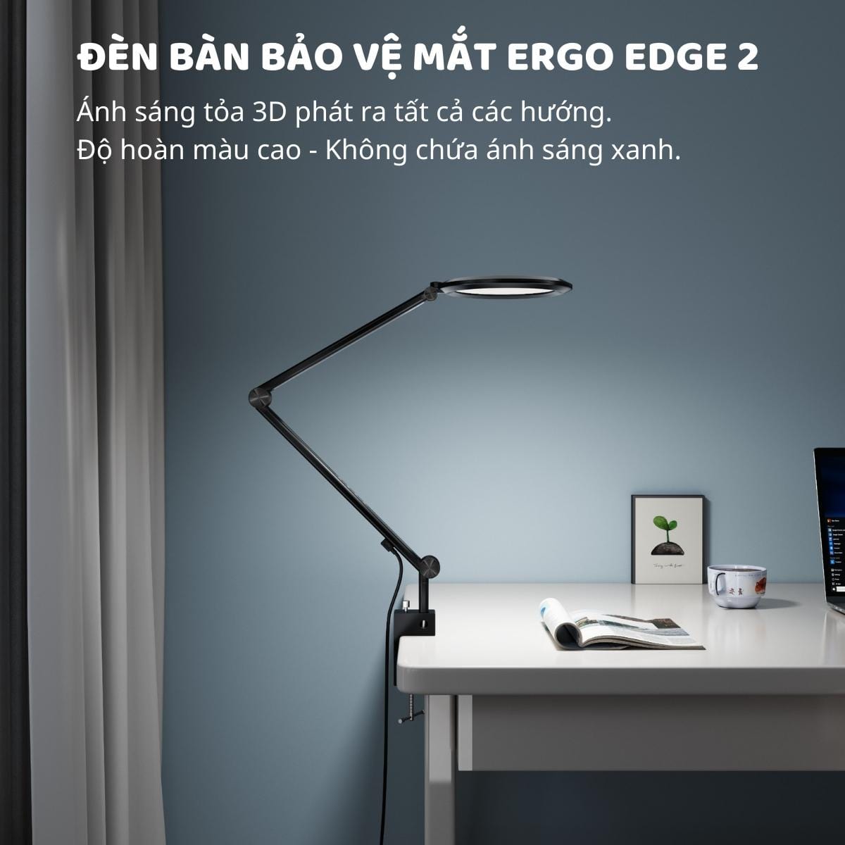 Đèn bàn bảo vệ mắt thông minh Ergo Edge 2