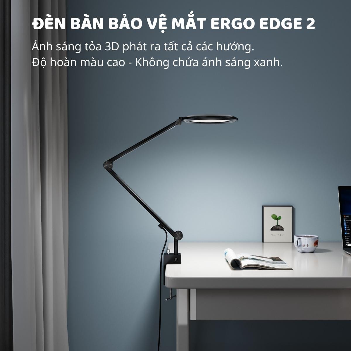 Đèn bàn bảo vệ mắt thông minh Ergo Edge 2.