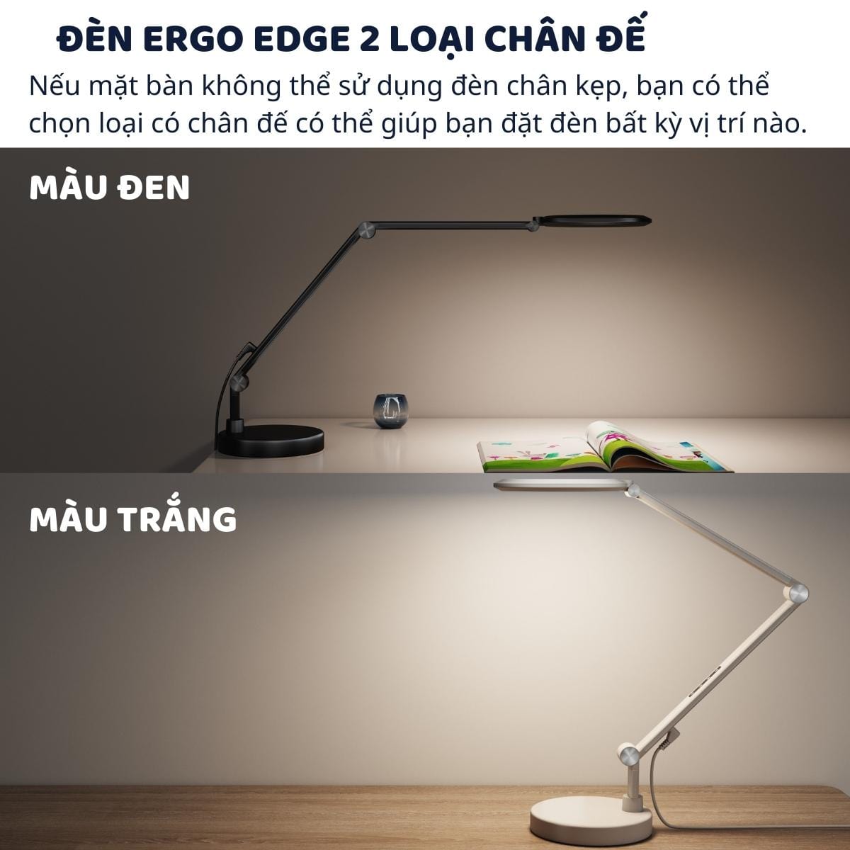 Đèn bàn bảo vệ mắt thông minh Ergo Edge 2