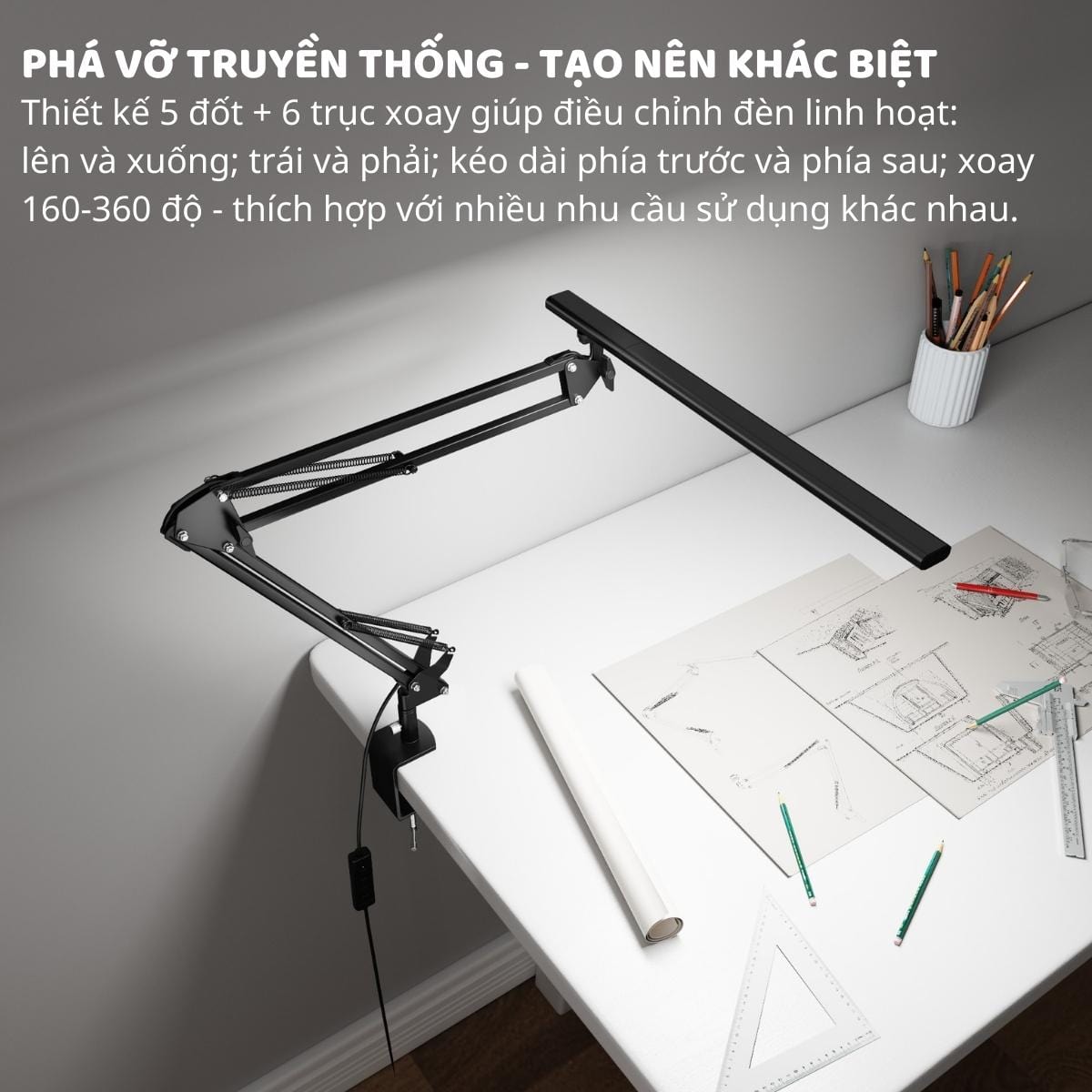 Đèn bàn bảo vệ mắt thông minh Ergo Edge 3.