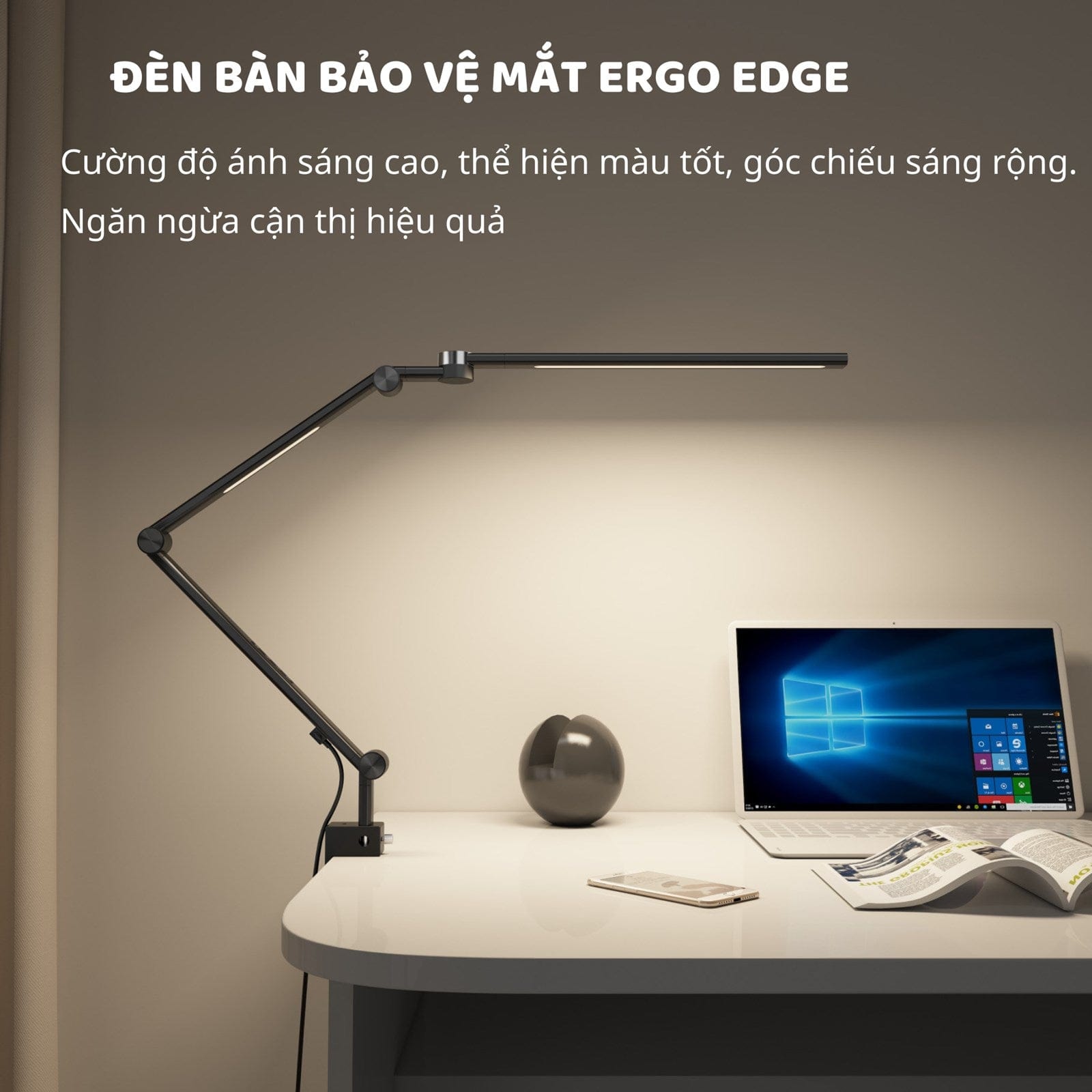 Đèn bàn bảo vệ mắt thông minh Ergo Edge