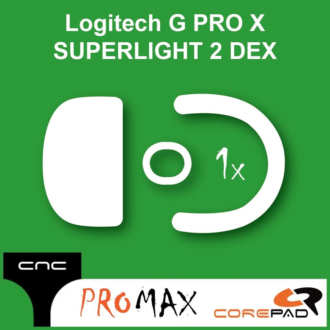 Feet chuột PTFE Corepad CNC milled Skatez PRO MAX Logitech G PRO X SUPERLIGHT 2 DEX (1 bộ).
