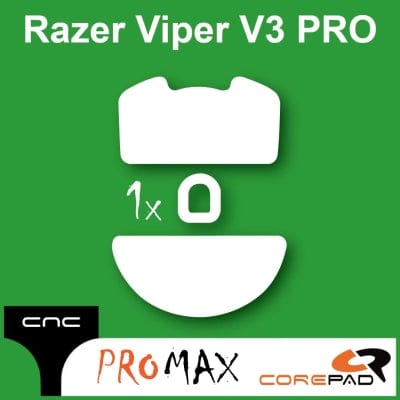 Feet chuột PTFE Corepad CNC milled Skatez PRO MAX Razer Viper V3 PRO / Razer Viper V3 (1 bộ).