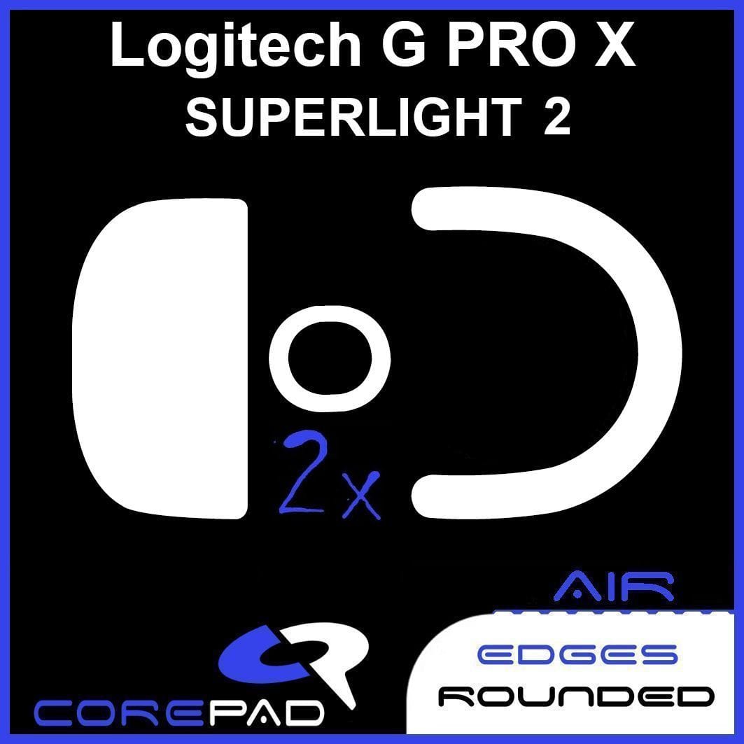 Feet chuột PTFE Corepad Skatez AIR Logitech G PRO X SUPERLIGHT 2 Wireless (2 bộ).