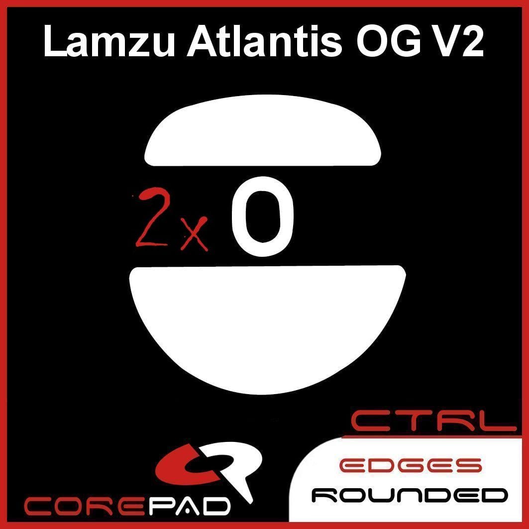 Feet chuột PTFE Corepad Skatez CTRL Lamzu Atlantis OG V2 Superlight / Lamzu Atlantis OG V2 4K Superlight (2 bộ).