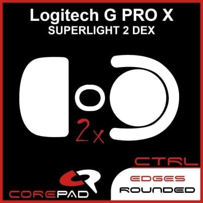 Feet chuột PTFE Corepad Skatez CTRL Logitech G PRO X SUPERLIGHT 2 DEX (2 bộ).