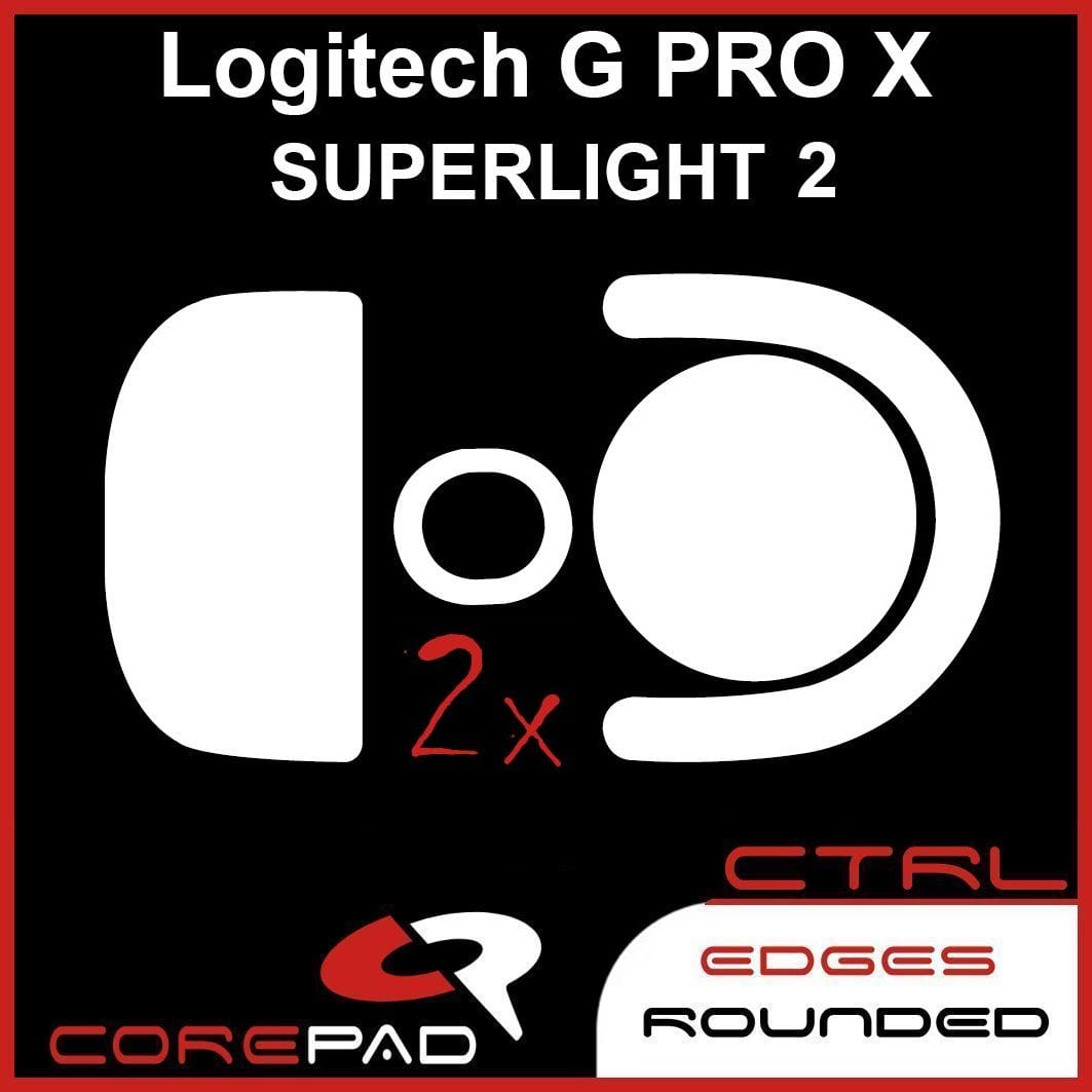 Feet chuột PTFE Corepad Skatez CTRL - Logitech G PRO X SUPERLIGHT 2 Wireless (2 bộ).