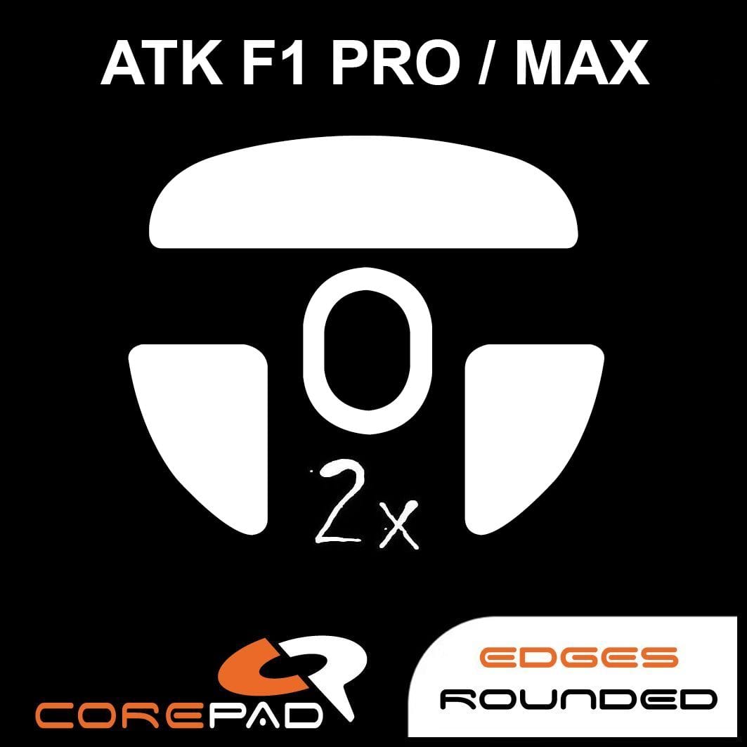 Feet chuột PTFE Corepad Skatez PRO ATK Blazing Sky F1 Pro Wireless / ATK Blazing Sky F1 Pro MAX Wireless (2 bộ).