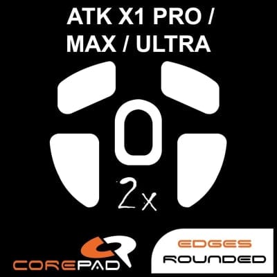 Feet chuột PTFE Corepad Skatez PRO ATK Blazing Sky X1 Pro Wireless / ATK Blazing Sky X1 Pro MAX Wireless / ATK Blazing Sky X1 Ultra Wireless (2 bộ).