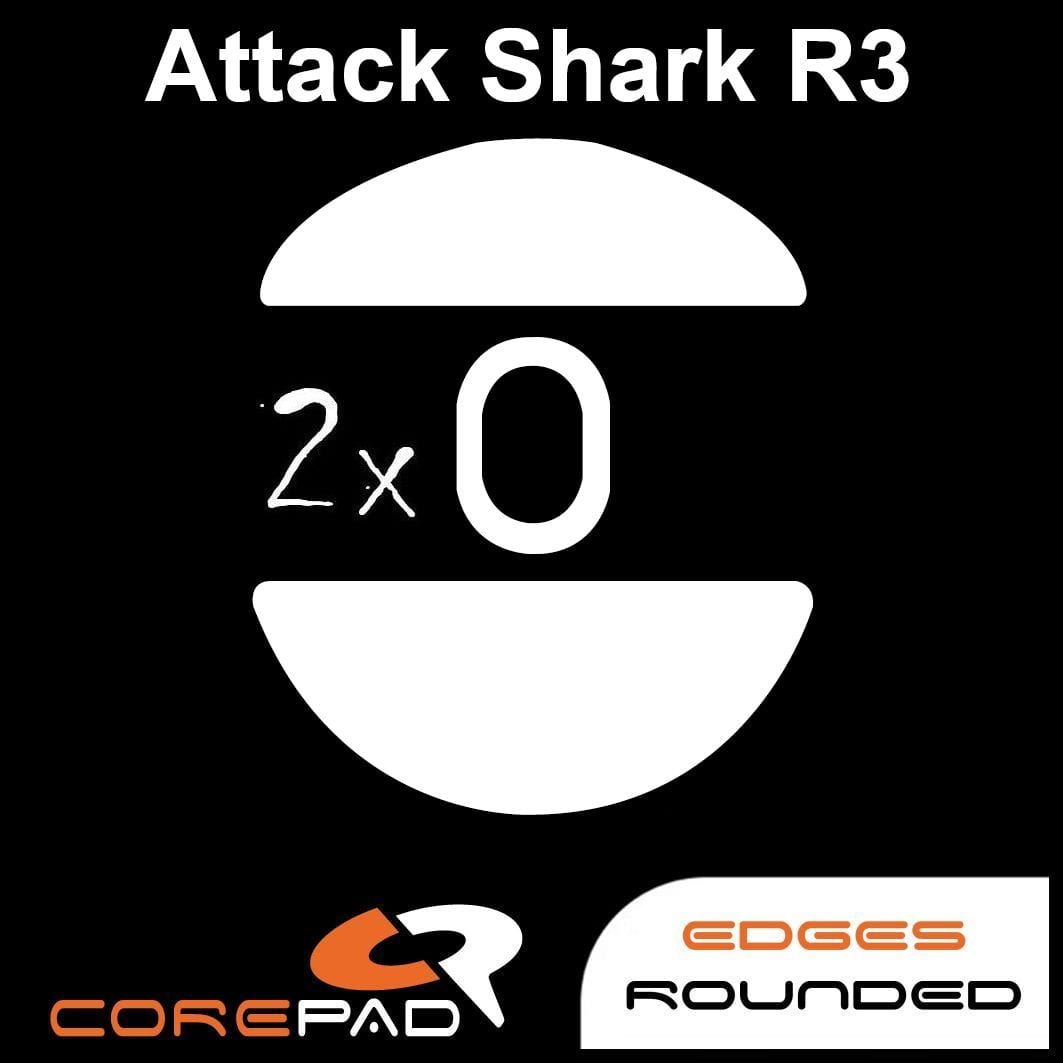 Feet chuột PTFE Corepad Skatez PRO Attack Shark R3 Wireless (2 bộ).