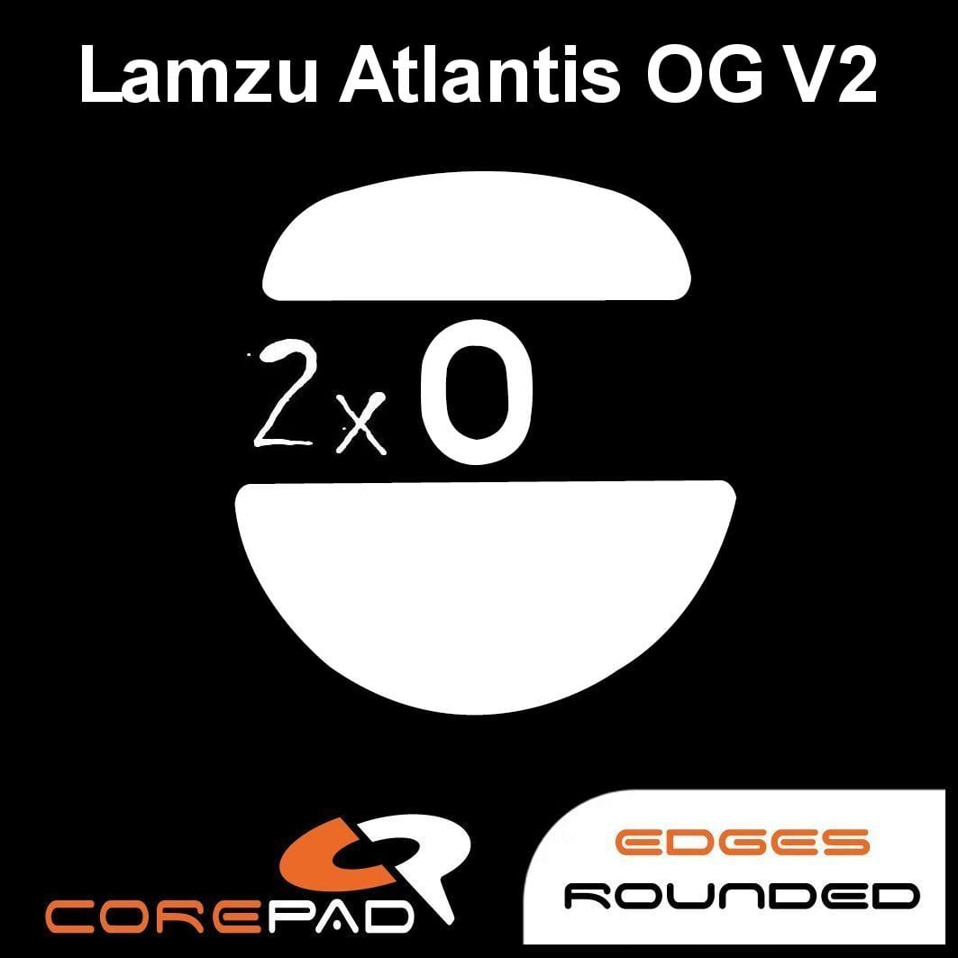 Feet chuột PTFE Corepad Skatez PRO Lamzu Atlantis OG V2 Superlight / Lamzu Atlantis OG V2 4K Superlight (2 bộ).