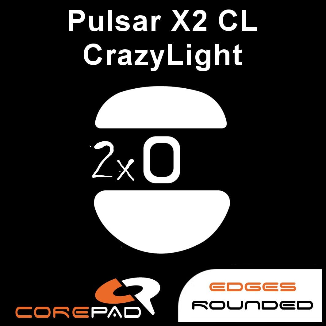 Feet chuột PTFE Corepad Skatez PRO Pulsar X2 CL CrazyLight (2 bộ)