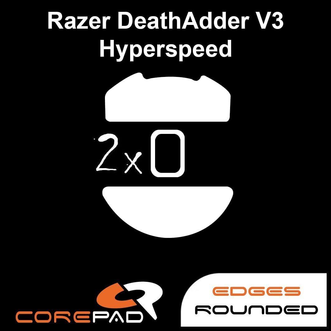 Feet chuột PTFE Corepad Skatez PRO Razer DeathAdder V3 HyperSpeed Wireless (2 bộ).