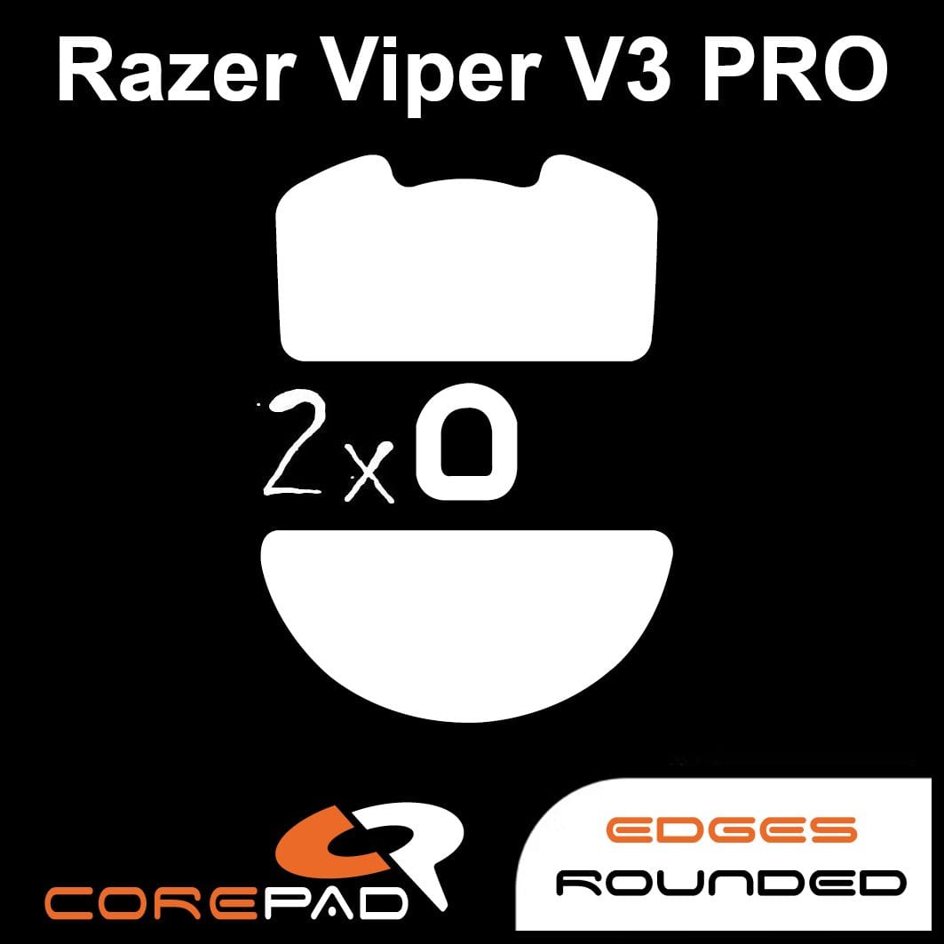 Feet chuột PTFE Corepad Skatez PRO Razer Viper V3 Pro (2 bộ).