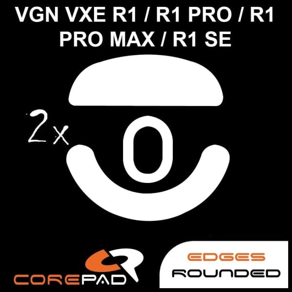 Feet chuột PTFE Corepad Skatez PRO VGN VXE Dragonfly R1 / VGN VXE Dragonfly R1 PRO / VGN VXE Dragonfly R1 PRO MAX / VGN VXE Dragonfly R1 SE Wireless (2 bộ).