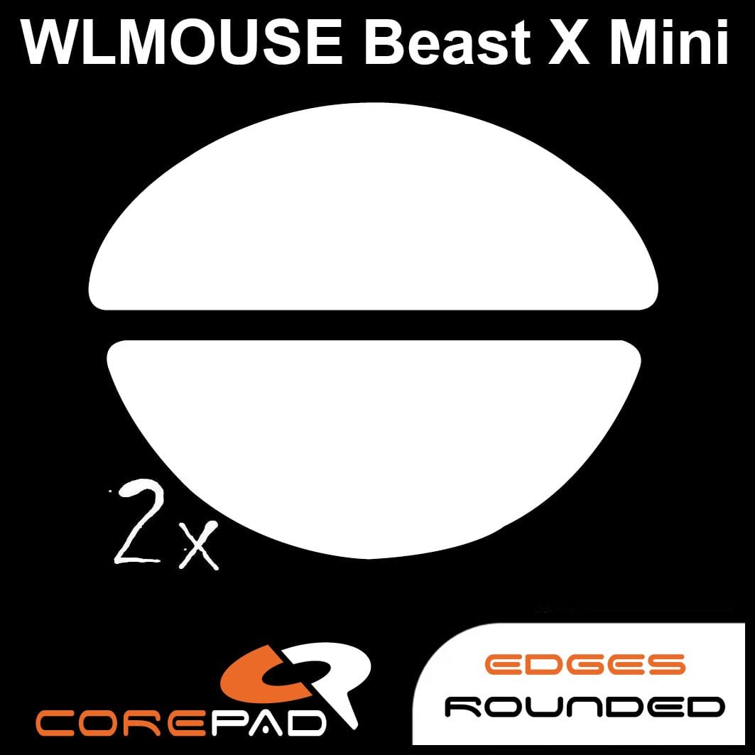 Feet chuột PTFE Corepad Skatez PRO WLmouse BEAST X Mini Wireless (2 bộ).