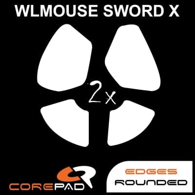 Feet chuột PTFE Corepad Skatez PRO WLmouse SWORD X 8K Wireless (2 bộ).