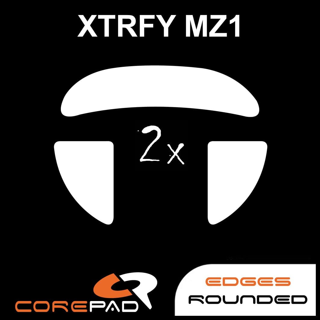 Feet chuột PTFE Corepad Skatez PRO XTRFY MZ1 ZY’S RAIL / MZ1 Wireless (2 bộ).