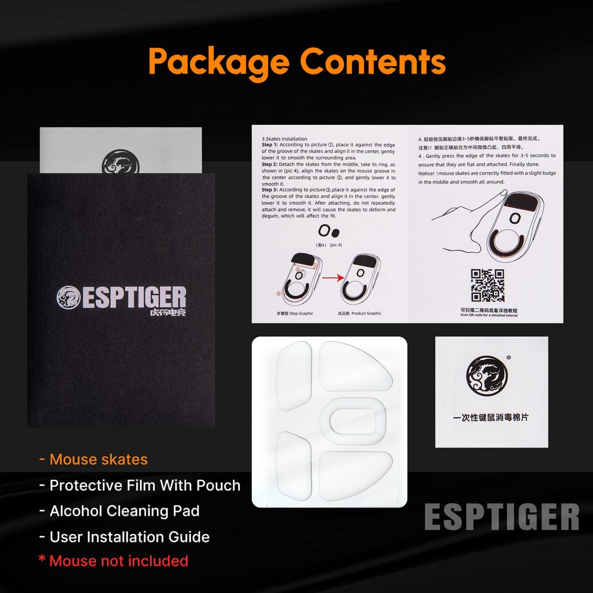 Feet chuột PTFE ESPTiger ICE V2 Lamzu Atlantis Mini (1 bộ)
