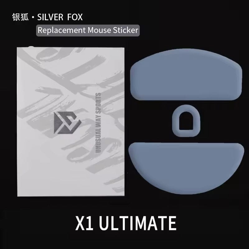 Feet chuột PTFE Unusual Way Sport Silver Fox - ATK X1 Ultimate (1 bộ).