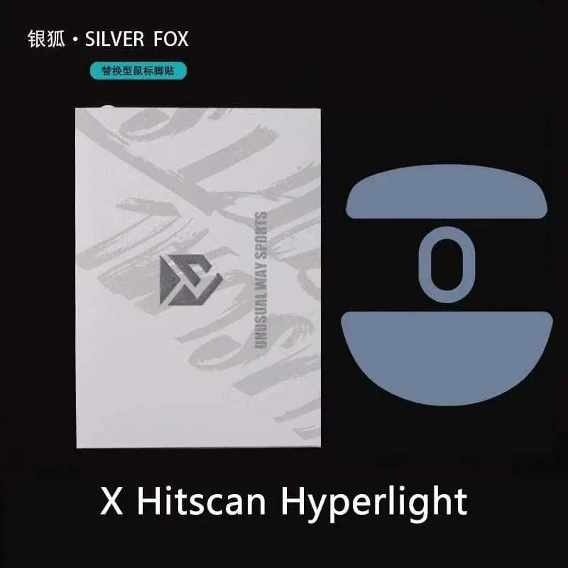 Feet chuột PTFE Unusual Way Sport Silver Fox - Hitscan Hyperlight (1 bộ)