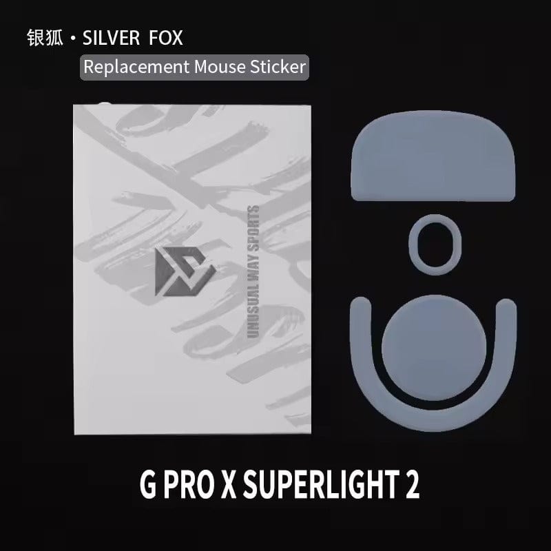 Feet chuột PTFE Unusual Way Sport Silver Fox - Logitech G Pro X Superlight 2 (1 bộ).