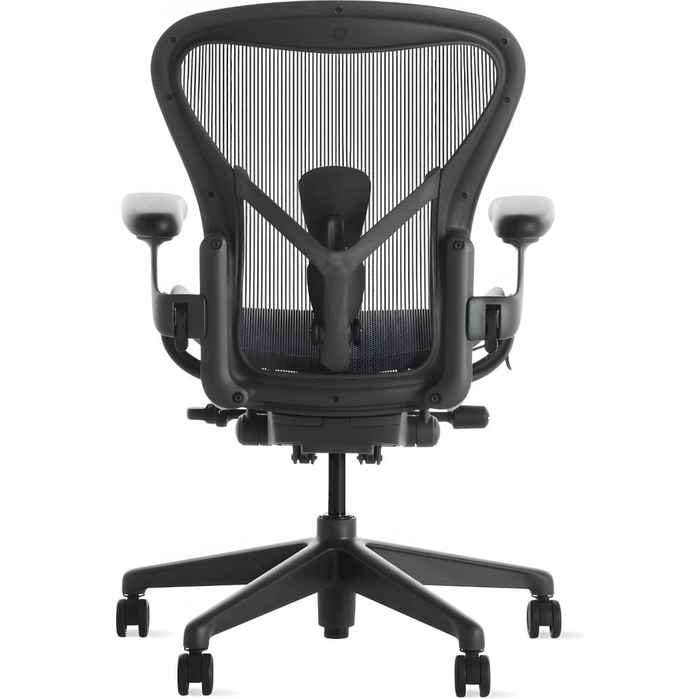 Ghế công thái học Herman Miller Aeron Remastered - Đen Graphite - Hàng xách tay.