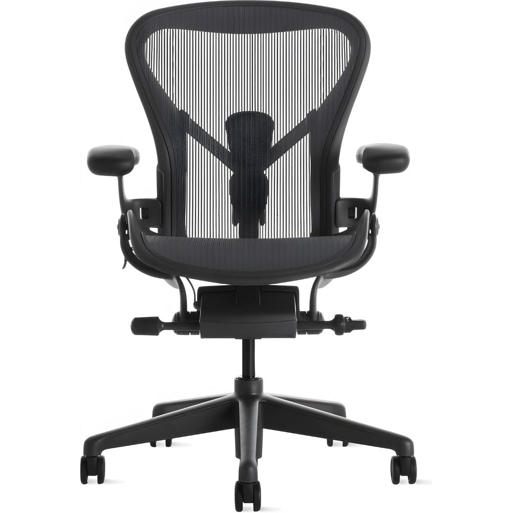 Ghế công thái học Herman Miller Aeron Remastered - Đen Graphite - Hàng xách tay.