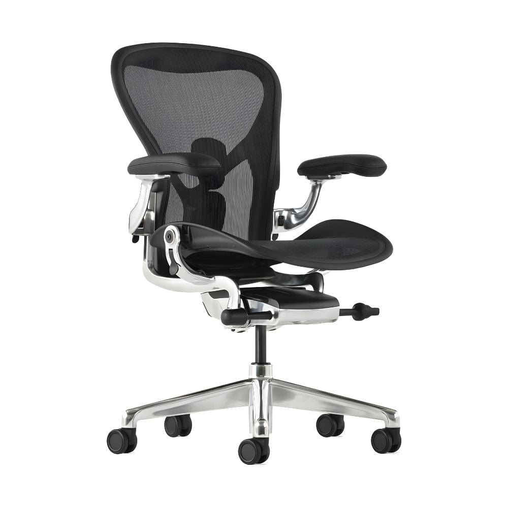 Ghế công thái học Herman Miller Aeron Remastered - Đen Onyx - Hàng xách tay.