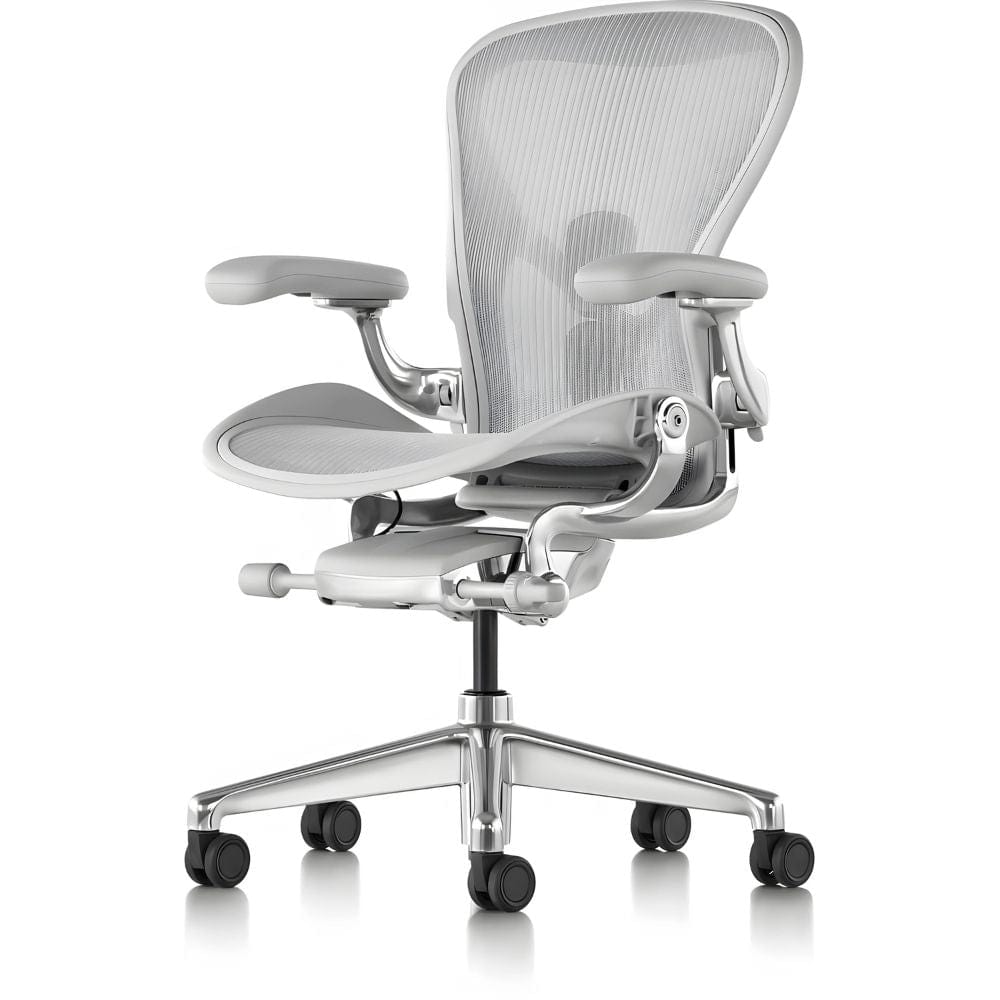 Ghế công thái học Herman Miller Aeron Remastered - Trắng Mineral - Hàng xách tay.