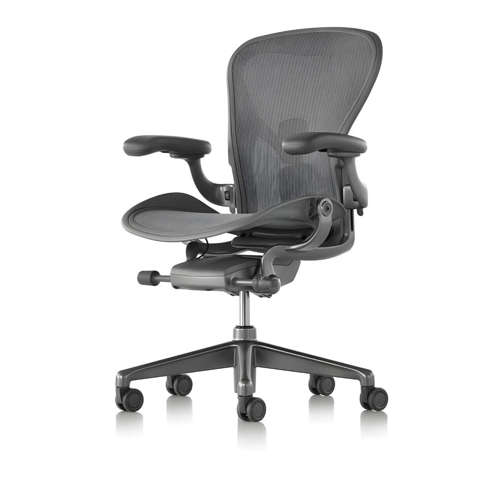Ghế công thái học Herman Miller Aeron Remastered - Xám Carbon - Hàng xách tay.