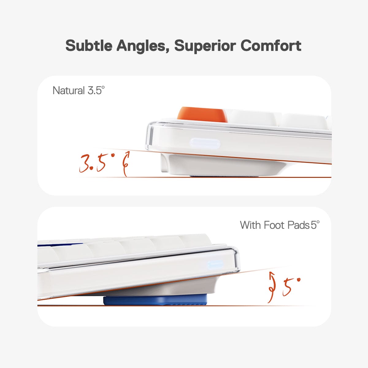 MelGeek O2 – Bàn phím low-profile tri-mode trong suốt