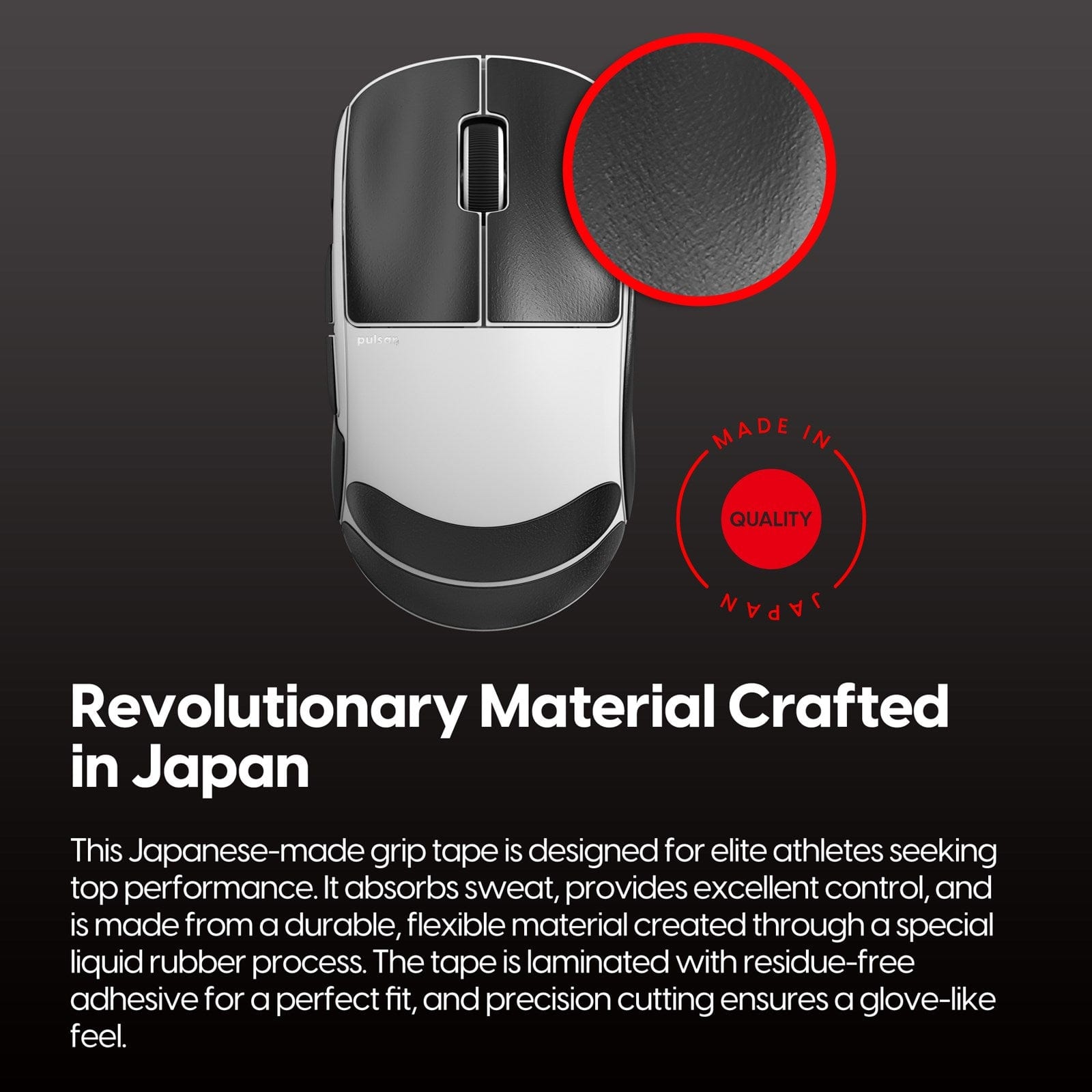 Miếng dán chống trượt Pulsar Supergrip - Grip Tape Precut for X2, X2V2, X2V3 Medium.