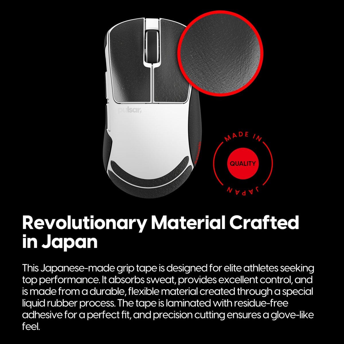 Miếng dán chống trượt Pulsar Supergrip - Grip Tape Precut for Xlite V4 / Xlite V3 Medium.