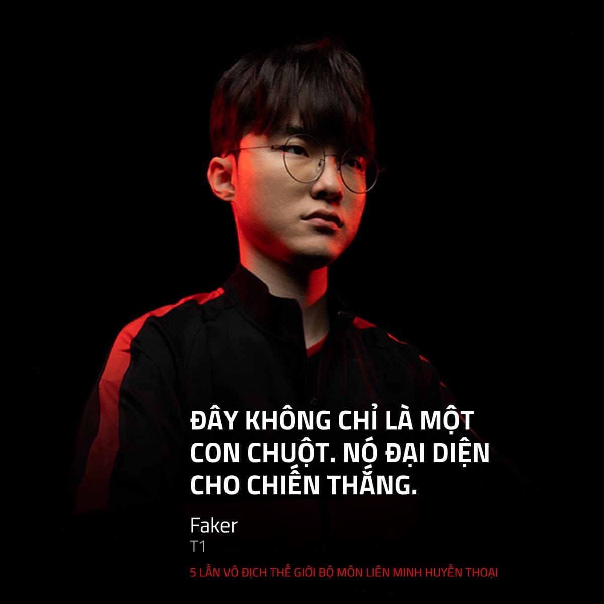 Chuột không dây Razer Viper V3 Pro Faker Edition - Đi kèm dongle 8KHz.