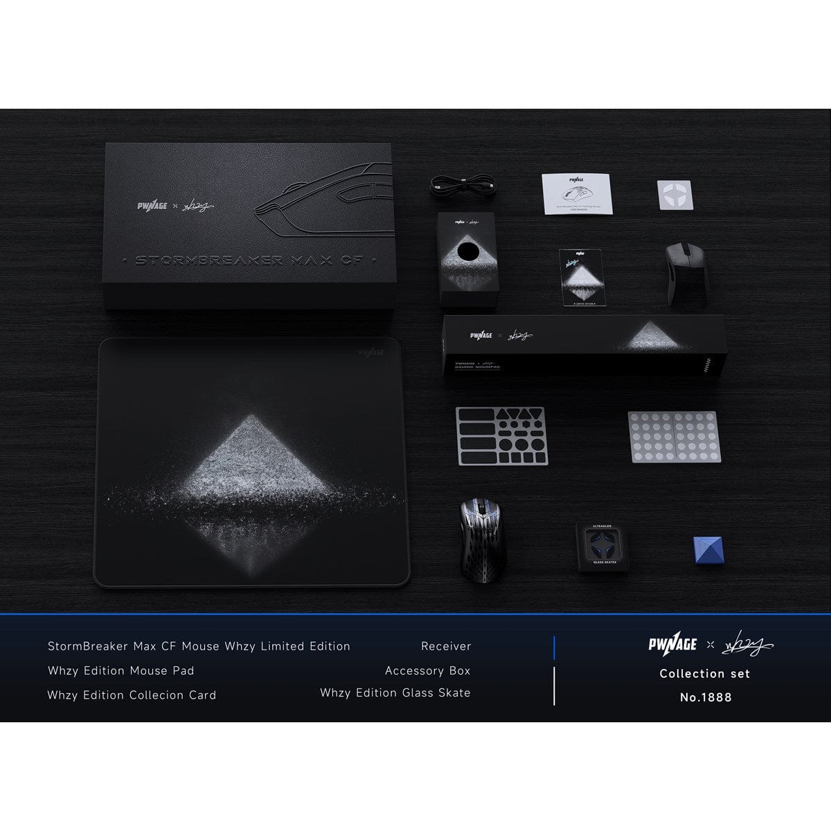 Chuột không dây siêu nhẹ Pwnage StormBreaker Max CF - Whzy Collector's Edition.