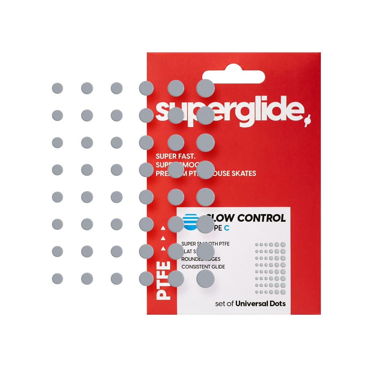 Pulsar Superglide PTFE Type-C (CONTROL) set of Universal Dots – Feet PTFE Control