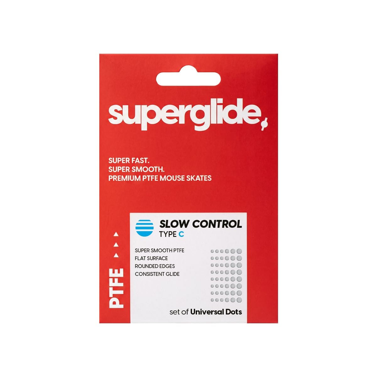 Pulsar Superglide PTFE Type-C (CONTROL) set of Universal Dots – Feet PTFE Control