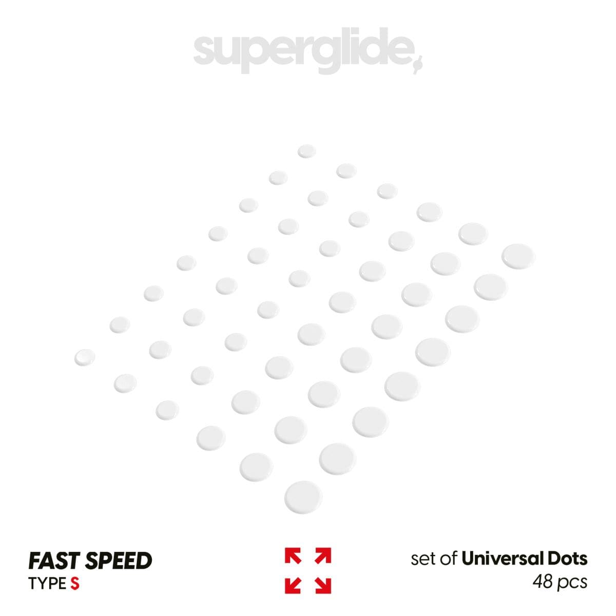 Pulsar Superglide PTFE Type-S (SPEED) set of Universal Dots – Feet PTFE Speed