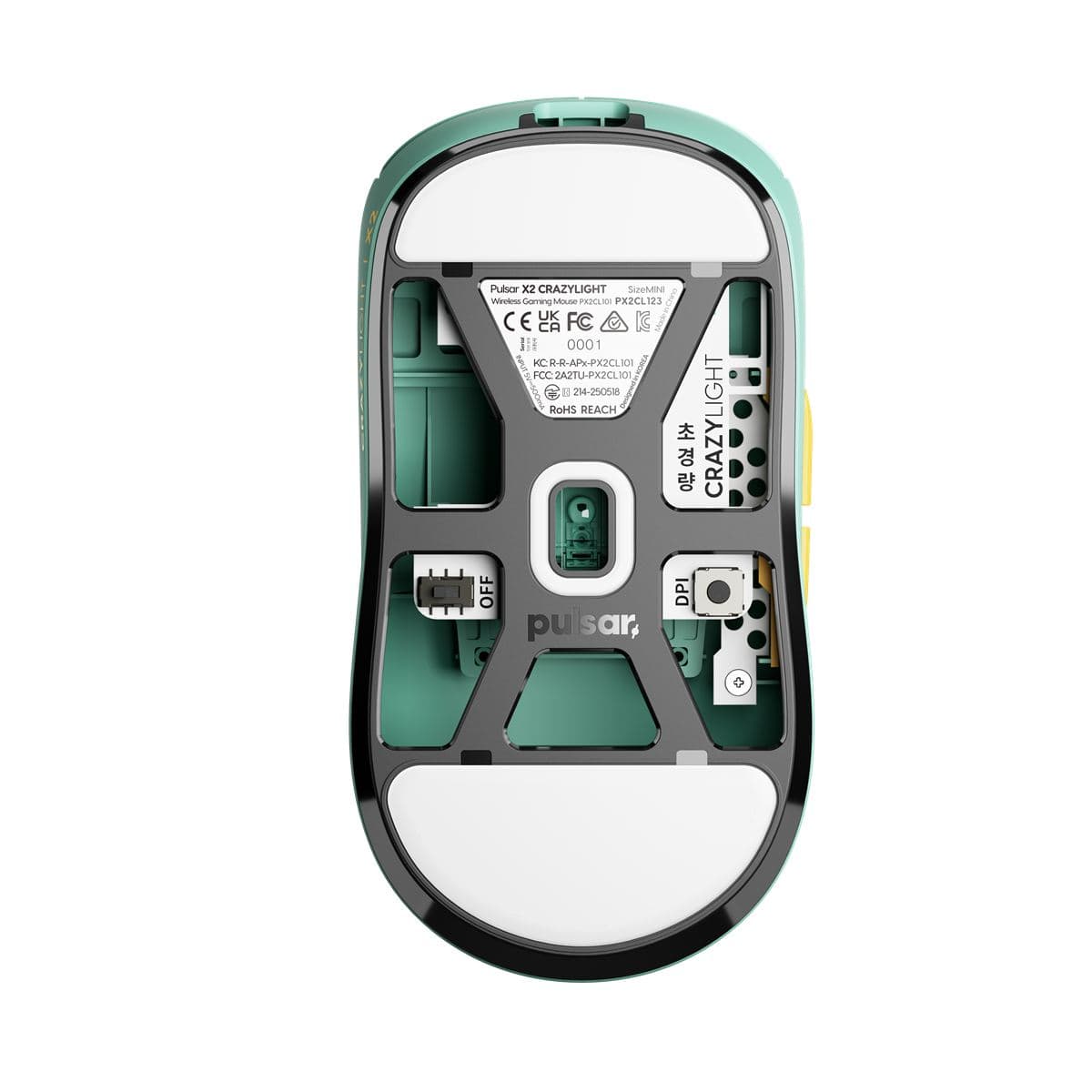 Pulsar X2 Crazylight Mini – Chuột không dây kèm dongle 8K
