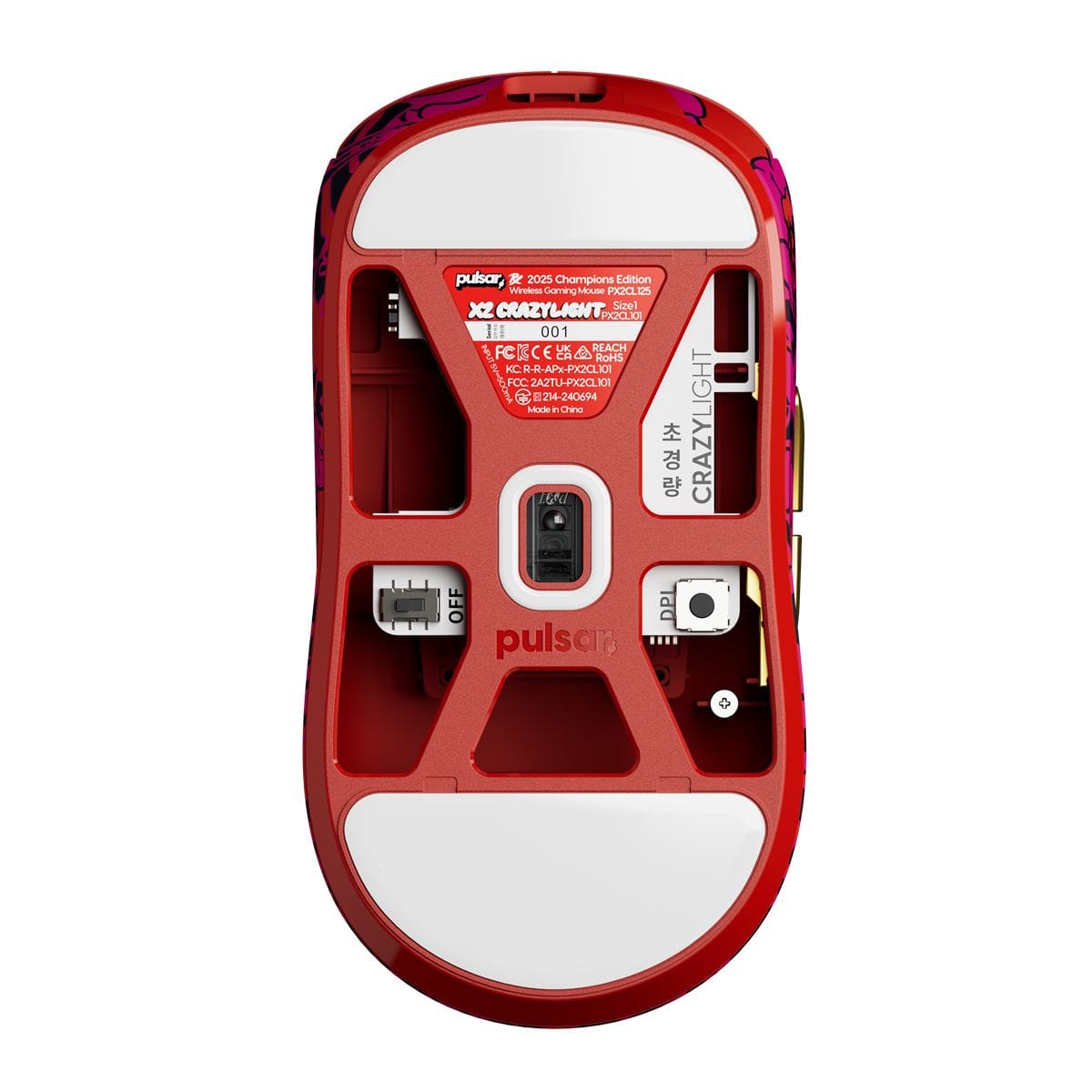 Pulsar X2 Crazylight PRX GOLD Edition – Chuột đối xứng kèm dongle 8K